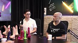 Eilani quina and victor luciano explore sheer red lingerie with upper toys in a complete swing cast