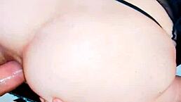 Skinny Milf Wife's Open Ass Hole Gets Fucked in POV Homemade Sex