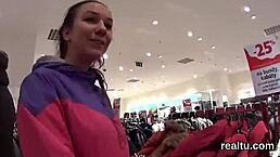 Yo, this Czech nympho got tempted at the mall for POV banging