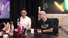 Eilani quina and victor luciano explore sheer red lingerie with upper toys in a complete swing cast