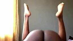 The milf with small tits and big ass gets backshots and pounding that ends in a creampie.