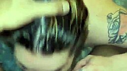 Blonde gives blowjob in Walter