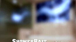 showerbait gets sensual anal fuck in shower with straight guy 😏