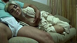 amateur blonde couple fucks on camera with big ass