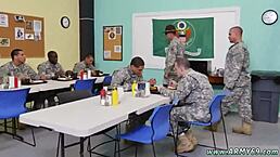 Intense gay drill sergeant fucks dude boy hard