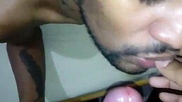 sucking that big gay cock all the way down 😏