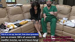 Nicole Luva, Dr. Aria Nicole Walks in Naked for Examination at GirlsGoneGynoCom