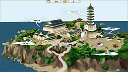 in the four elements trainer book 4, love part 48, avatars perform blowjob in anime style