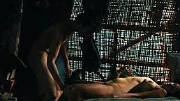 Paoli Dam's pussy licked in colored video!