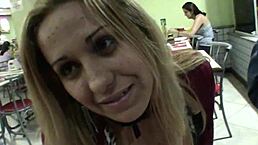 Blonde Brazilian Amateur Debora Gaucha Gets Cumshot On Big Ass In Public Outdoor Scene.
