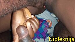 Mature woman bent over in doggy style