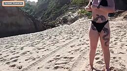 fizemos sexo com estranho na praia ele deixou n�s duas toda fodida