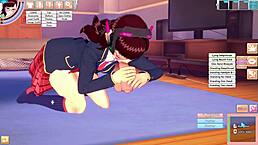 d va rides and sucks in parody game