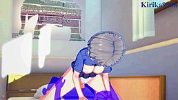 hana uzaki and yanagi uzaki have intense sex in uzaki-chan hentai