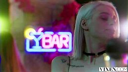 vixen newbie christy sneaks a steamy hookup with deep licking at hotel vixen