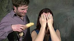 Cute French Brunette In Hardcore Anal Session With Bi Curious Dude