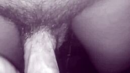 A young woman masturbates with semen in part one