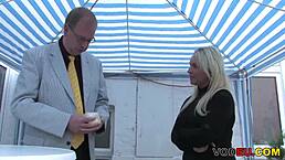 Blonde milf, you getting slammed so hard right now