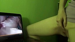 Dry Humping To Orgasm Watching Porn