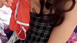 Cogiendo mamada y chupada le hice de todo con su uniforme de puta estudiante mexicana. Squirting and cumshot in hardcore fetish sex.