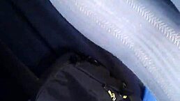 check out this upskirt view of nylon panties under skirt 😘