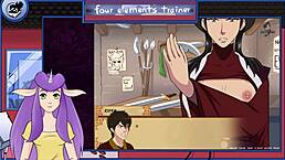 avatar the last airbender four elements trainer part 28 royal handjob