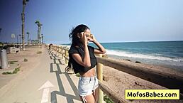 Sexy Black Beauty Eden West Seduces Charles Dera With Her Nice Natural Big Boobs And Bald Black Pussy