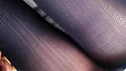 check out this upskirt view of nylon panties under skirt 😘