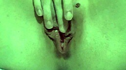 Milf squirts pussy juice in close-up orgasm