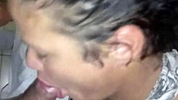 Shemale sucks big black cock in surprising encounter