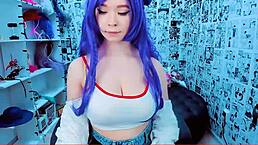 this curvy japanese chick is amazing on webcam.