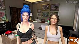 Actinglessons - Girlfriend Kisses Girlfriend In 3D Hentai Instruction