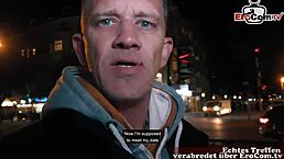 German blonde fitness teen picked up for street sex?