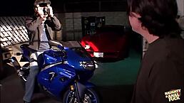 Horny brunette engages in group activity with multiple partners.