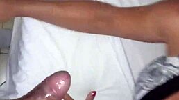 Shemale sucks big black cock in surprising encounter