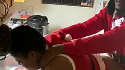 BBW Doggy In Kitchen With Big Black Cock