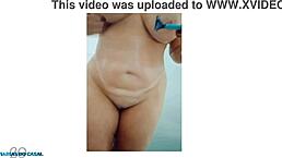 latina rides big cock in lingerie