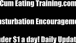 you are going to swallow your own cum for us cei 😈