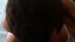 gloryhole blowjob with huge cock on my rooftop