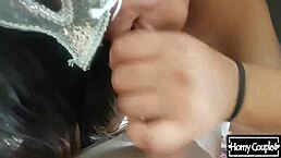 Friend demands blowjob before fucking latina with big tits