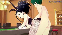 MINA ASHIDO AND MOMO YAOYORUZU BUNNY GIRL INTENSE SEX WITH IZUKU MIDORIYA