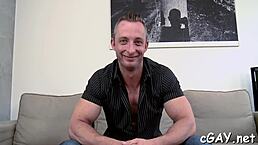 Guys getting into steamy gay oral action today!