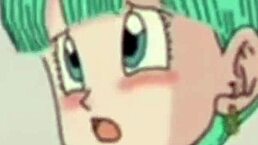 Dragon Ball Z Bulma and Gohan in wild monster action