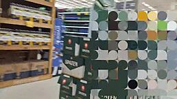 i saw my wife exposin in the market without panties 😳