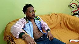 My husband's employee came for the document, but I got horny and sat on his big cock