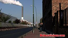 Babe Takes Huge Black Dildo Anal Deep!