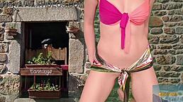 Want to see mala dvojka tease her pussy with a dildo?