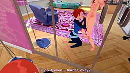 'Gwen Tennyson grown fucking in front of mirror!'