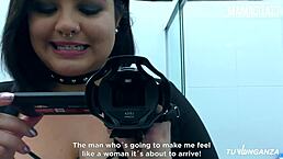 Chubby BbW Latina Teen Xiomara Soto Rides Mister Marco In The Bathroom For Hot Hardcore Action.