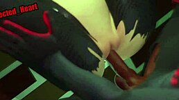 Spider gwen gets fucked up a wall with creampie and blowjob